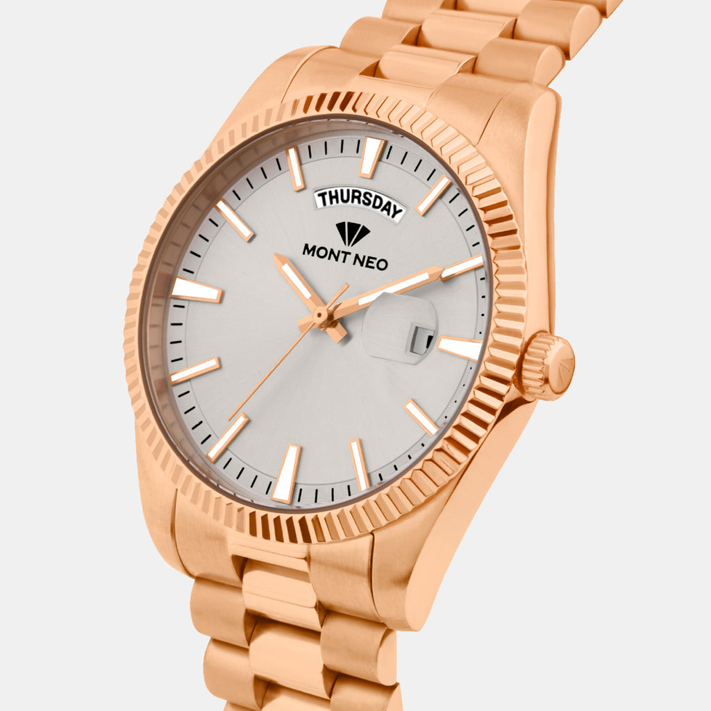 Women Quartz Silver Dial Analog Stainless Steel Watch L3505D-M3303