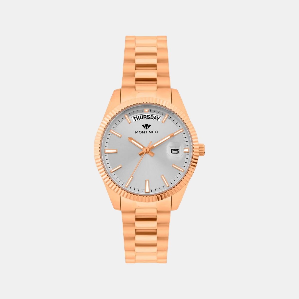 Women Quartz Silver Dial Analog Stainless Steel Watch L3505D-M3303