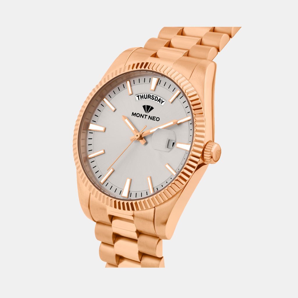 Women Quartz Silver Dial Analog Stainless Steel Watch L3505D-M3303