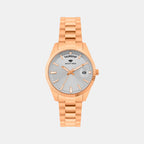 Women Quartz Silver Dial Analog Stainless Steel Watch L3505D-M3303