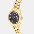 Women Quartz Black Dial Analog Stainless Steel Watch L3505D-M3304