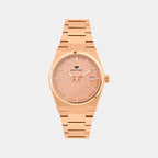 Women Quartz Gold Dial Analog Stainless Steel Watch L3509E-M3303