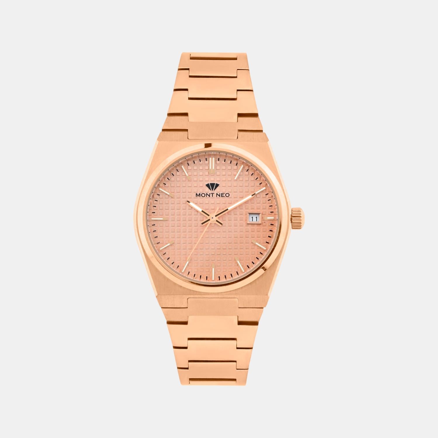 Women Quartz Gold Dial Analog Stainless Steel Watch L3509E-M3303