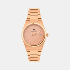 Women Quartz Gold Dial Analog Stainless Steel Watch L3509E-M3303