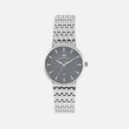Women Quartz Grey Dial Analog Metal Watch L3522T-M1105