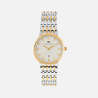 Women Quartz Silver Dial Analog Metal Watch L3522T-M1203