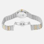 Women Quartz Silver Dial Analog Metal Watch L3522T-M1203
