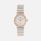 Women Quartz Silver Dial Analog Metal Watch L3522T-M1303