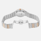 Women Quartz Silver Dial Analog Metal Watch L3522T-M1303