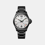 Conquest V.H.P. GMT Men Quartz Silver Dial Analog Stainless Steel Watch L37182766