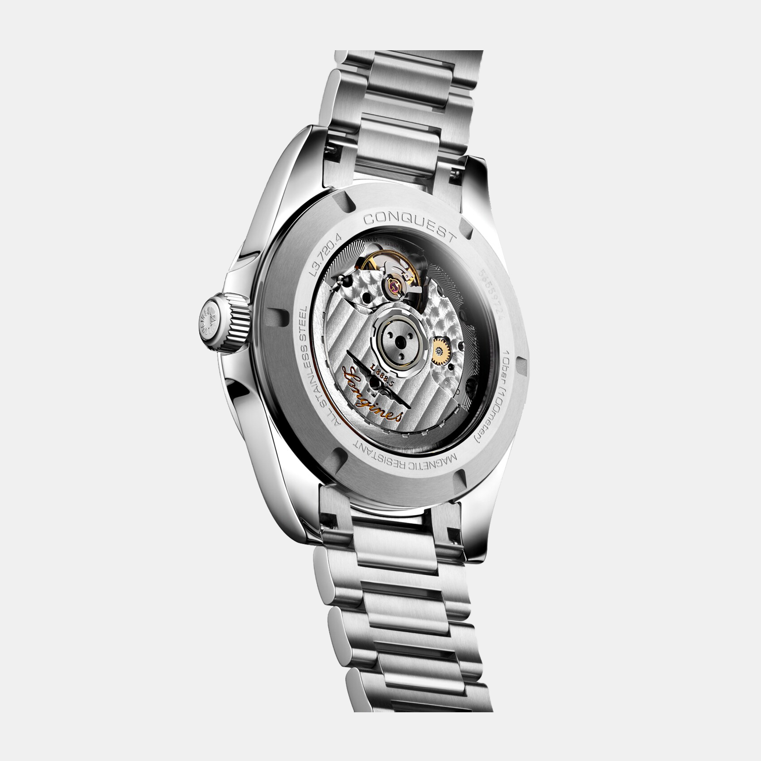 Longines Stainless Steel Sunray Green watch