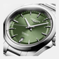 Conquest Men Automatic Sunray Green Dial Analog Stainless Steel Watch L37204026