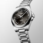 Conquest Men Automatic Black Dial Analog Stainless Steel Watch L37204526