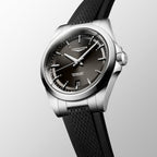 Conquest Men Automatic Black Dial Analog Rubber Watch L37204529