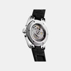 Conquest Men Automatic Black Dial Analog Rubber Watch L37204529