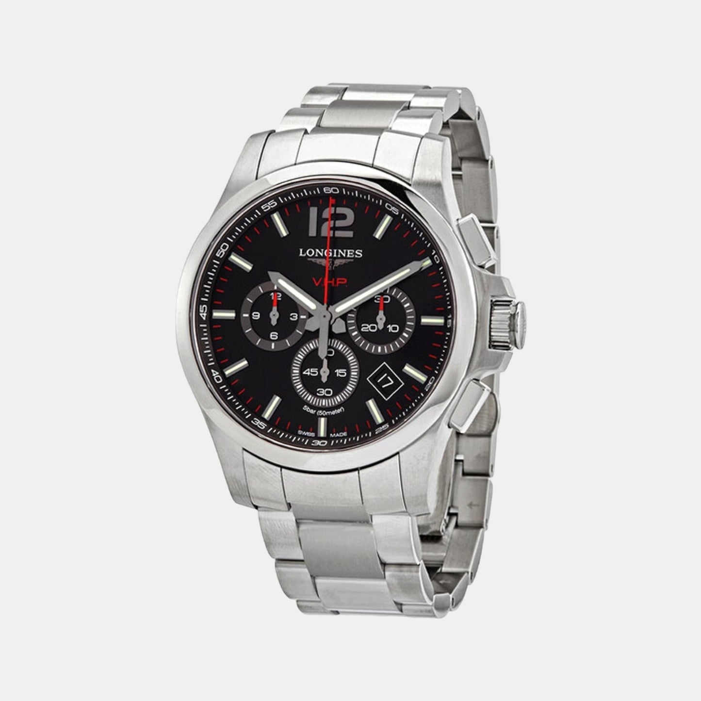 Male Black Stainless Steel Chronograph Watch L37274566