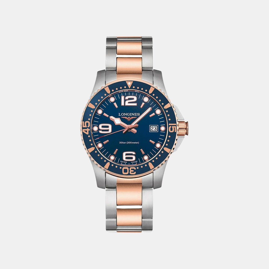 Men Quartz Blue Dial Analog Stainless Steel Watch L37403987