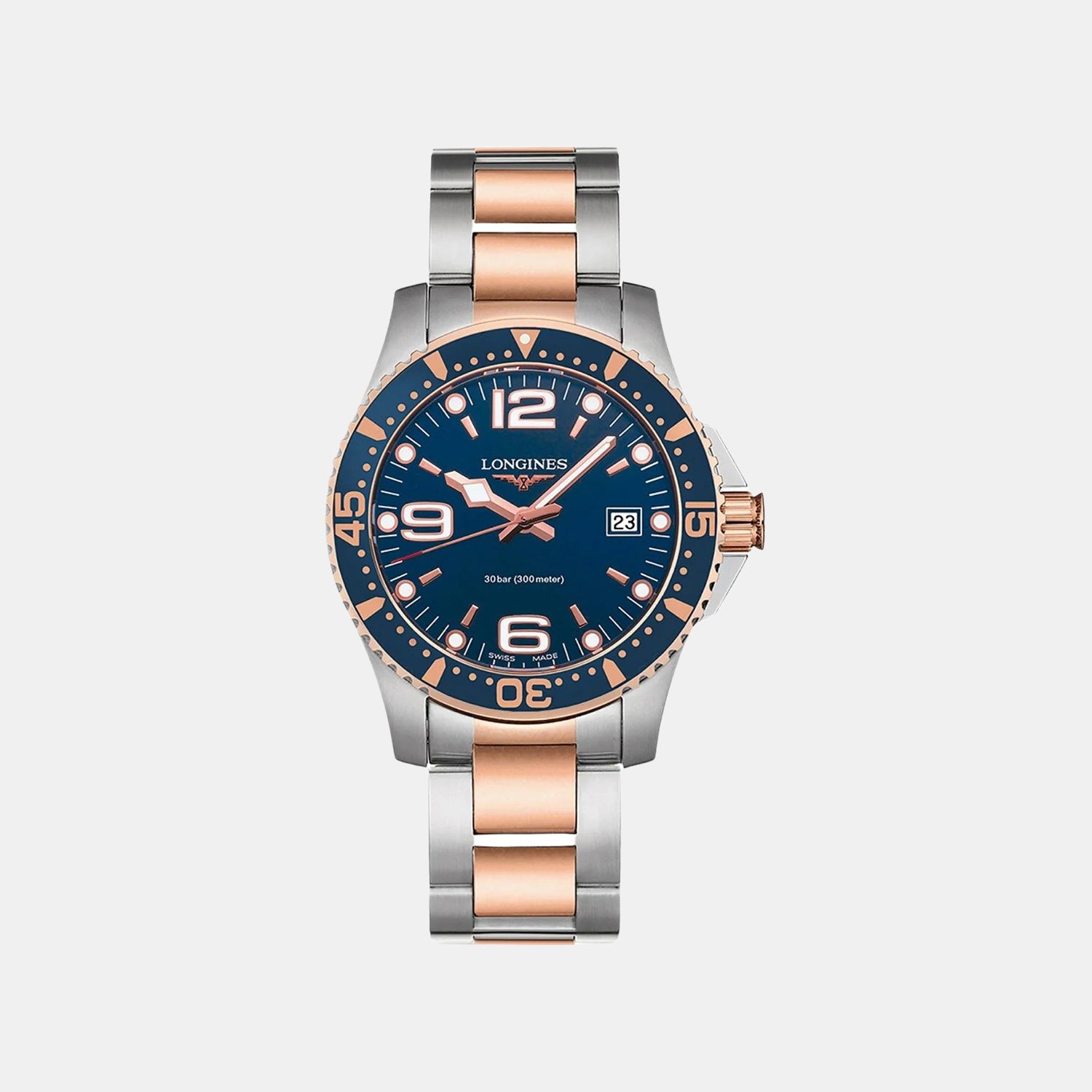 Men Quartz Blue Dial Analog Stainless Steel Watch L37403987