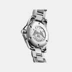 Conquest Men Quartz Black Dial Analog Stainless Steel Watch L37404566