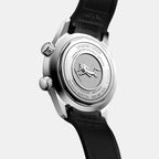 Men Automatic Black Dial Analog Rubber Watch L37644509