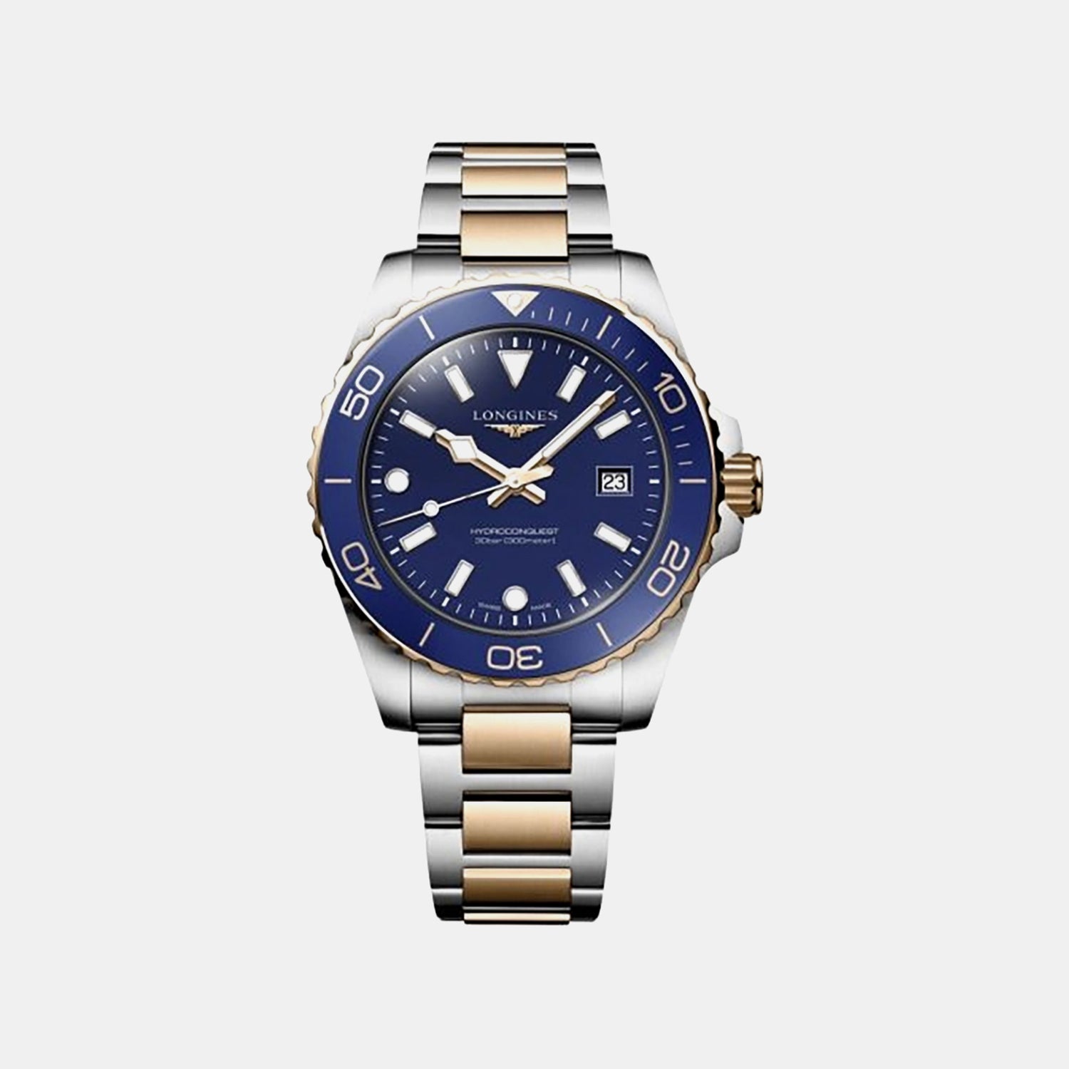 Hydroconquest Men Quartz Blue Dial Analog Stainless Steel Watch L37693987