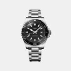 Hydroconquest Men Quartz Black Dial Analog Stainless Steel Watch L37694566