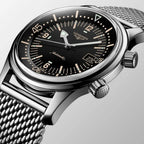 Legend Diver Men Automatic Black Dial Analog Stainless Steel Watch L37744506