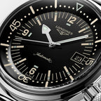 Legend Diver Men Automatic Black Dial Analog Stainless Steel Watch L37744506