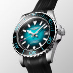 Hydroconquest 2026 Commonwealth Games Men Automatic Teal Dial Analog Rubber Watch L37794099