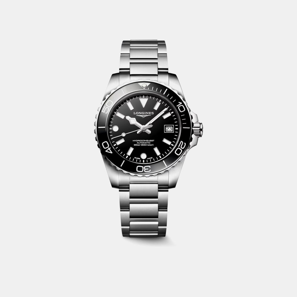 Hydroconquest Women Automatic Black Dial Analog Stainless Steel Watch L37794566