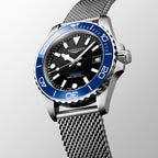 Hydroconquest Men Automatic Black Dial Analog Stainless Steel Watch L37794906