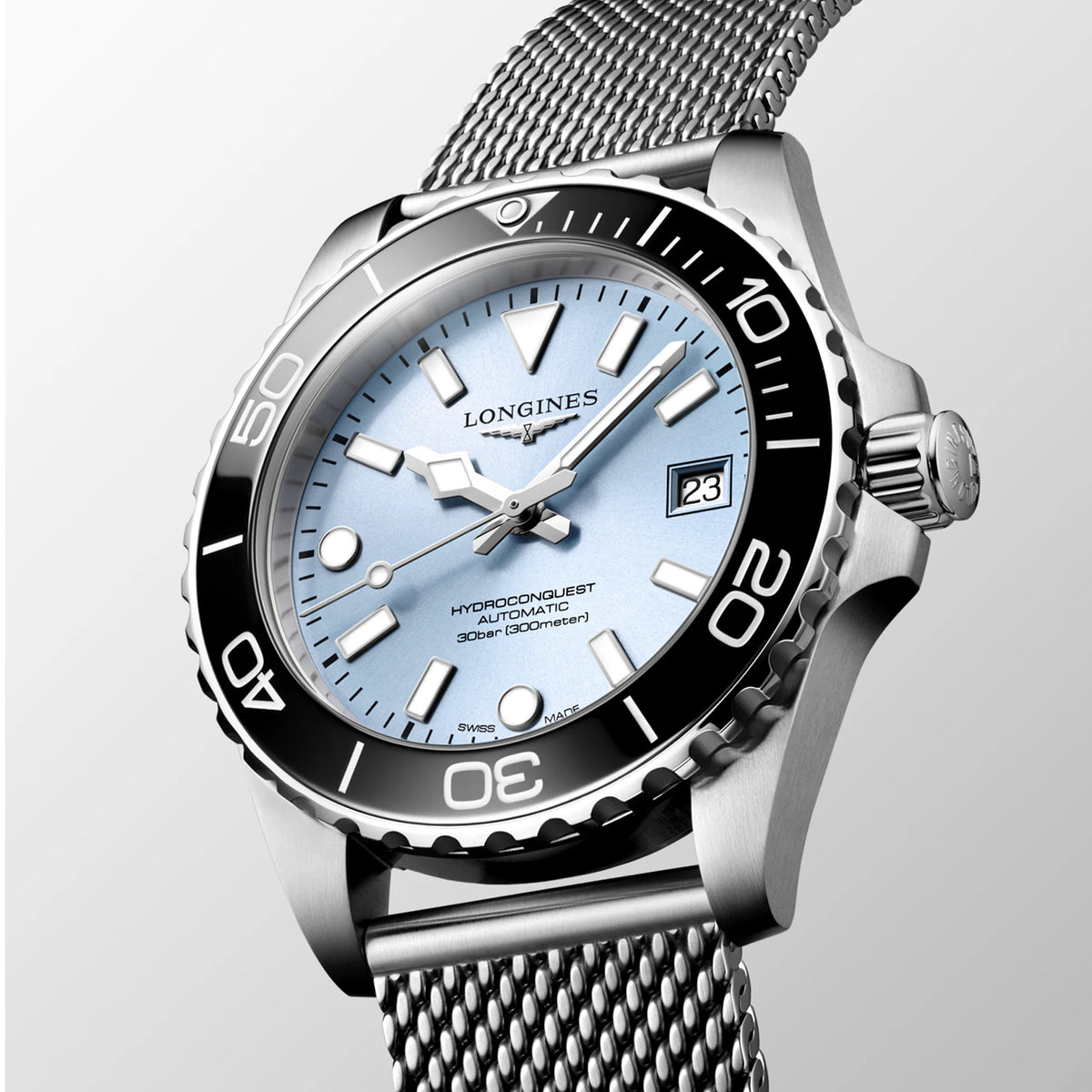 Hydroconquest Men Automatic Blue Dial Analog Mesh Watch L37794996