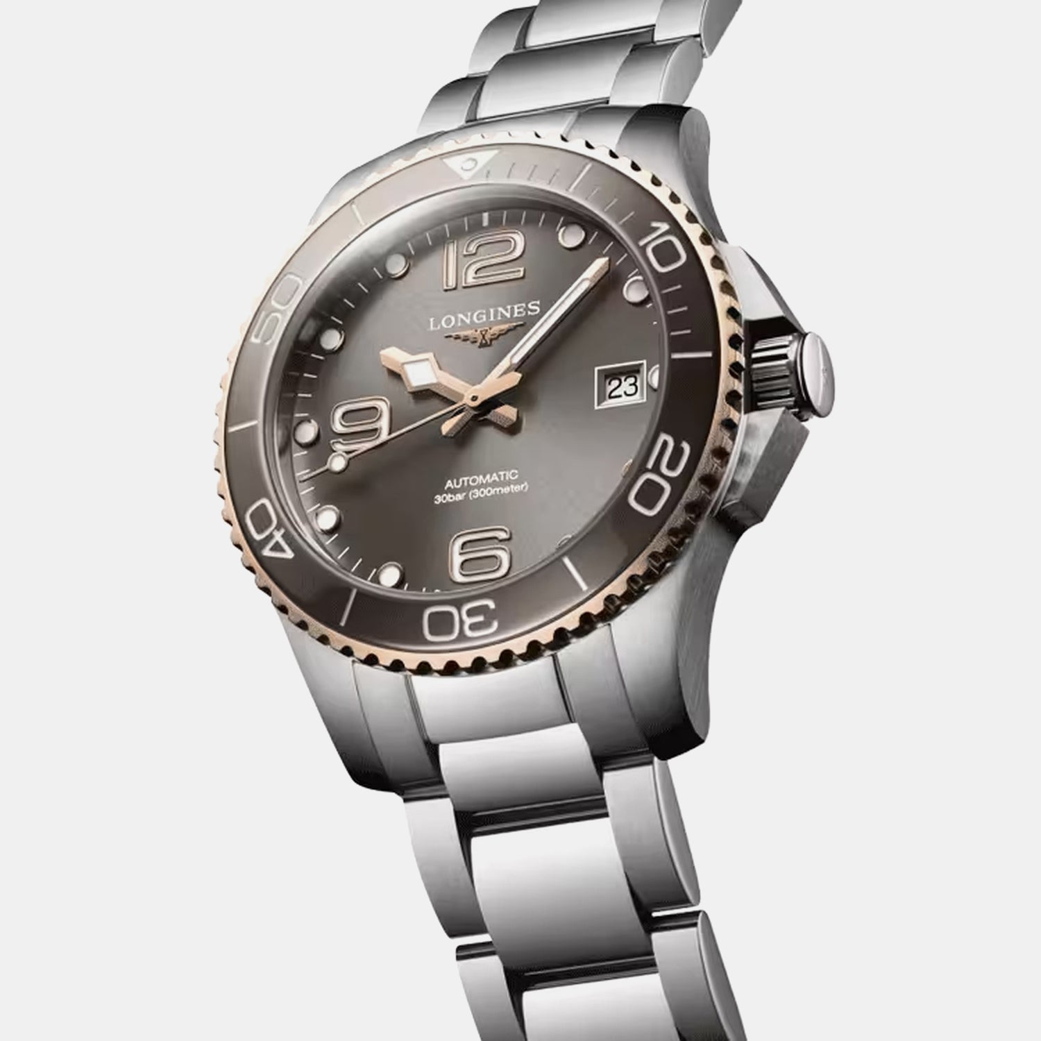 HydroConquest Men Automatic Grey Dial Analog Stainless Steel Watch L37803786