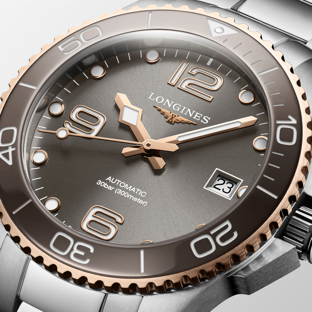 HydroConquest Men Automatic Grey Dial Analog Stainless Steel Watch L37803786