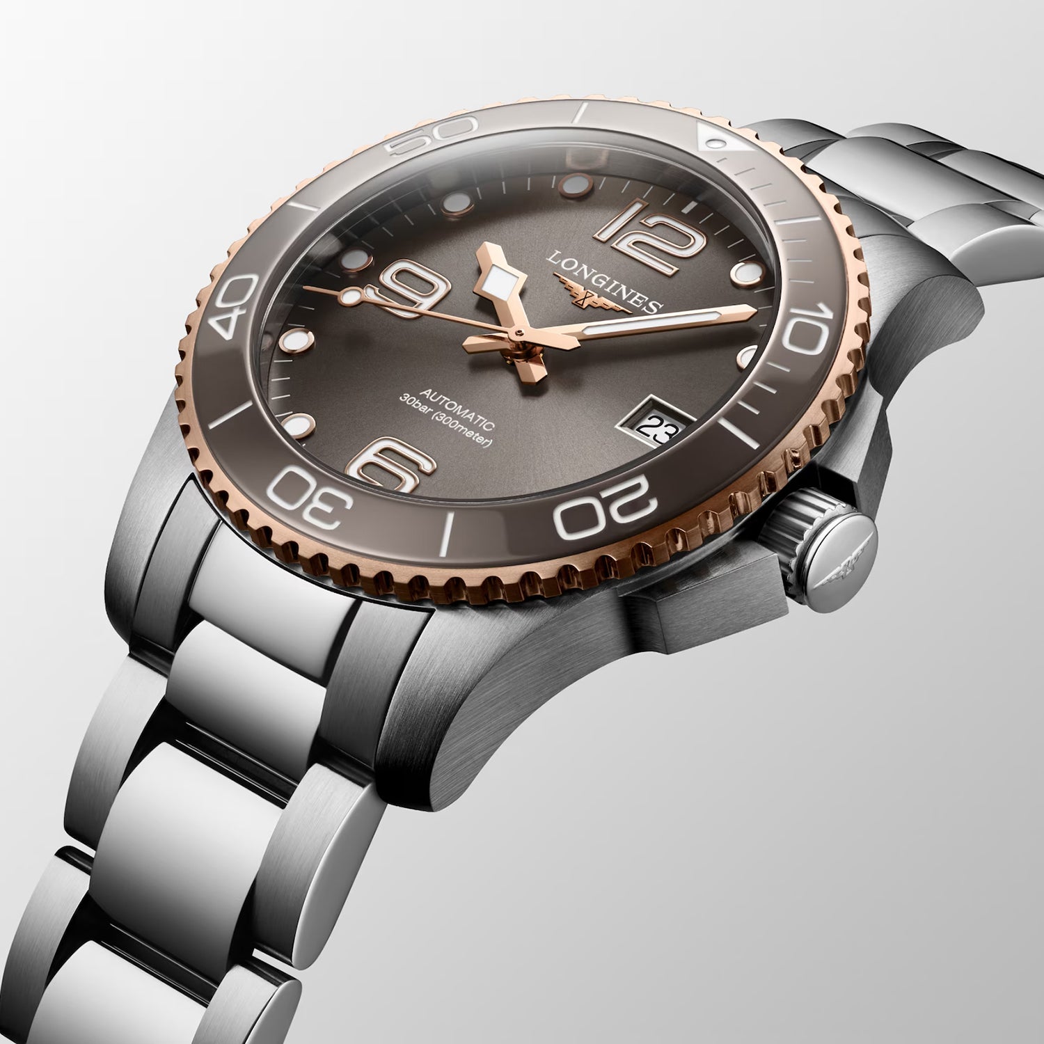 HydroConquest Men Automatic Grey Dial Analog Stainless Steel Watch L37803786