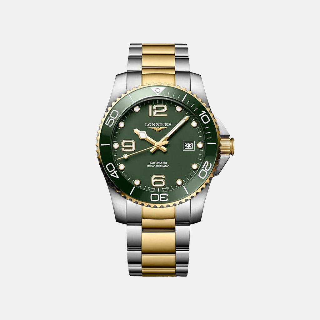 Hydroconquest Men Automatic Green Dial Analog Stainless Steel Watch L37813067