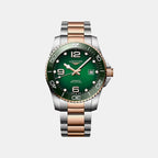 Hydroconquest Men Automatic Green Dial Analog Stainless Steel Watch L37813087