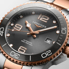 Hydroconquest Men Quartz Black Dial Analog Stainless Steel Watch L37813787