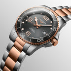 Hydroconquest Men Quartz Black Dial Analog Stainless Steel Watch L37813787