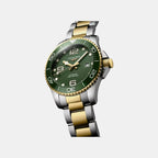 HydroConquest Men Automatic Green Dial Analog Stainless Steel Watch L37823067