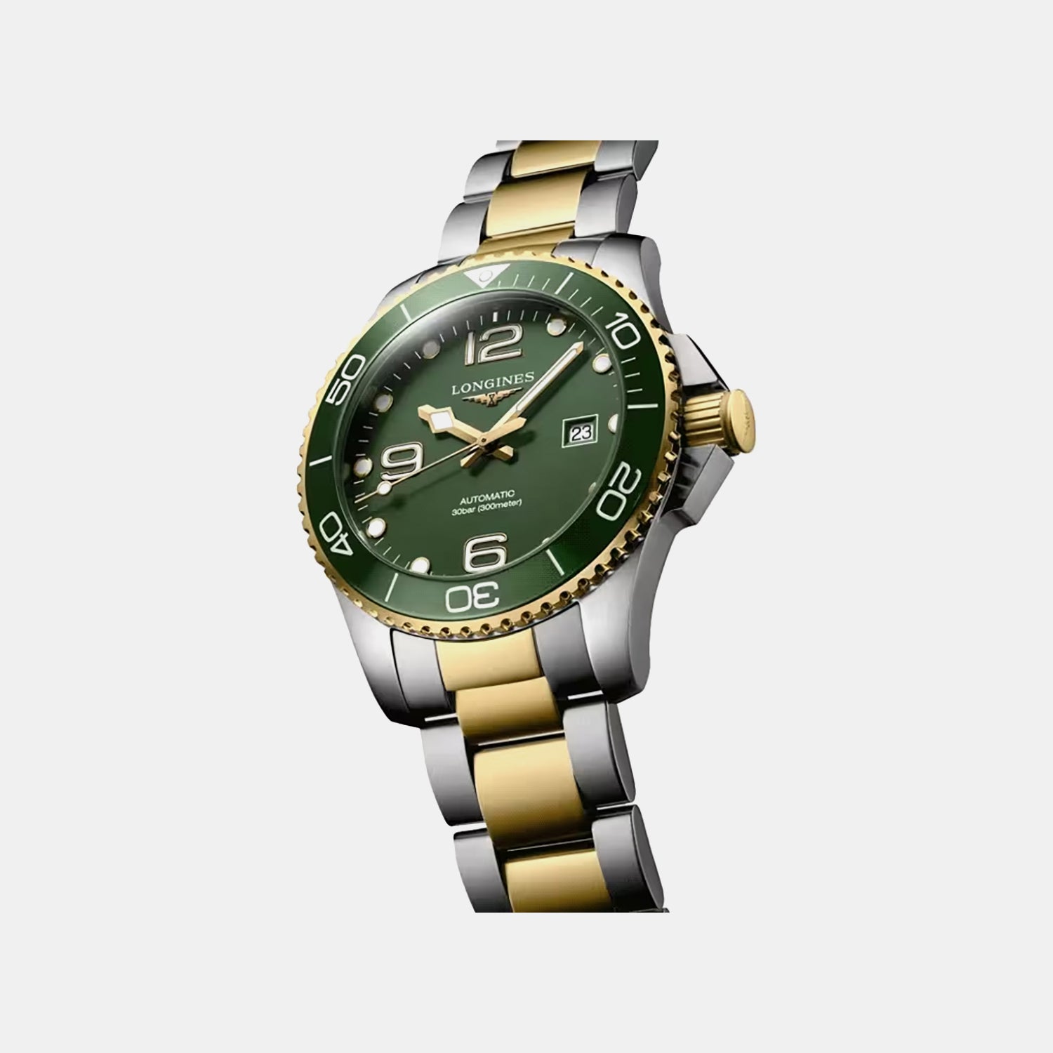 HydroConquest Men Automatic Green Dial Analog Stainless Steel Watch L37823067