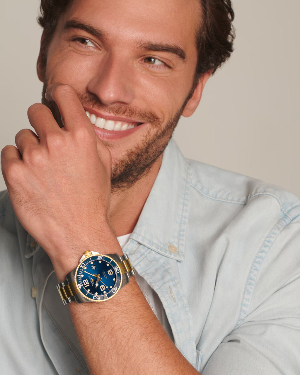 HydroConquest Men Automatic Blue Dial Analog Stainless Steel Watch L37823967