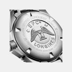 Hydroconquest Men Quartz Grey Dial Analog Stainless Steel Watch L37824766