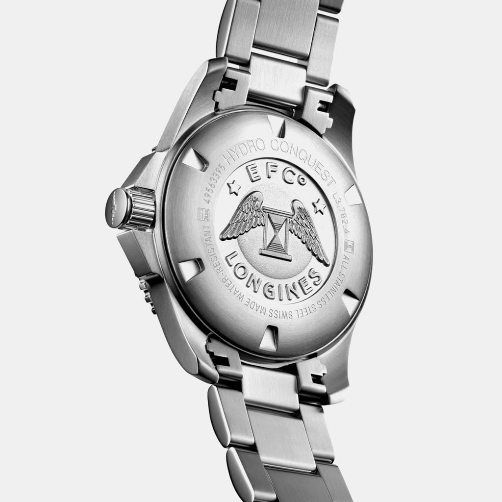 Men Automatic Blue Dial Analog Stainless Steel Watch L37824966