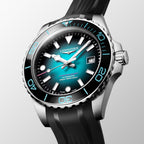 HydroConquest 2026 Commonwealth Games Men Automatic Teal Dial Analog Silicone Watch L37884099