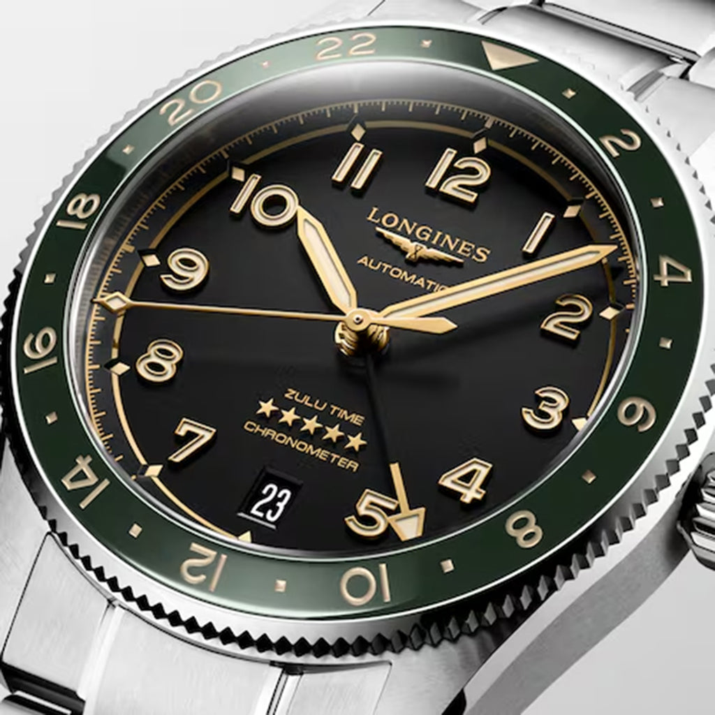 Zulu Time Unisex Automatic Green Dial Analog Stainless Steel Watch L38024636