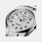Spirit Men Automatic Silver Dial Analog Stainless Steel Watch L38104736