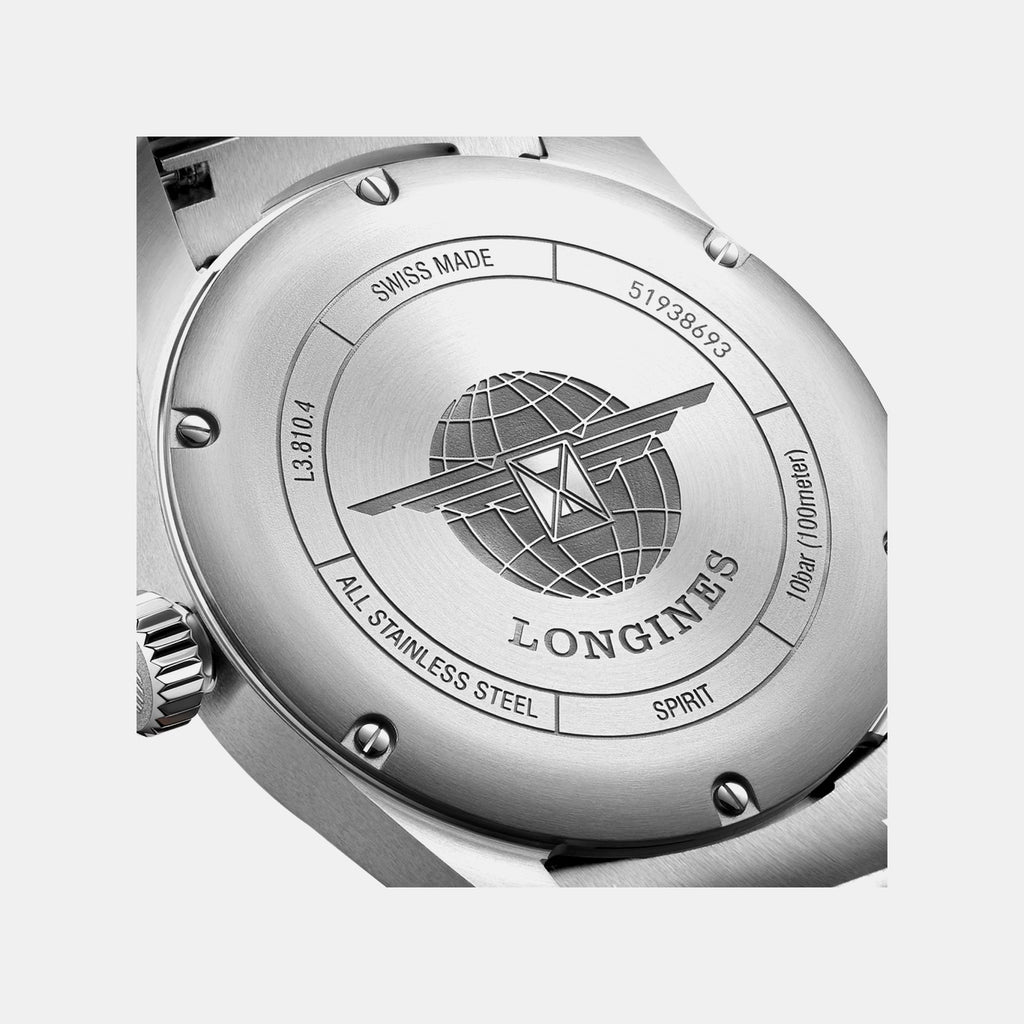 Spirit Men Automatic Silver Dial Analog Stainless Steel Watch L38104736