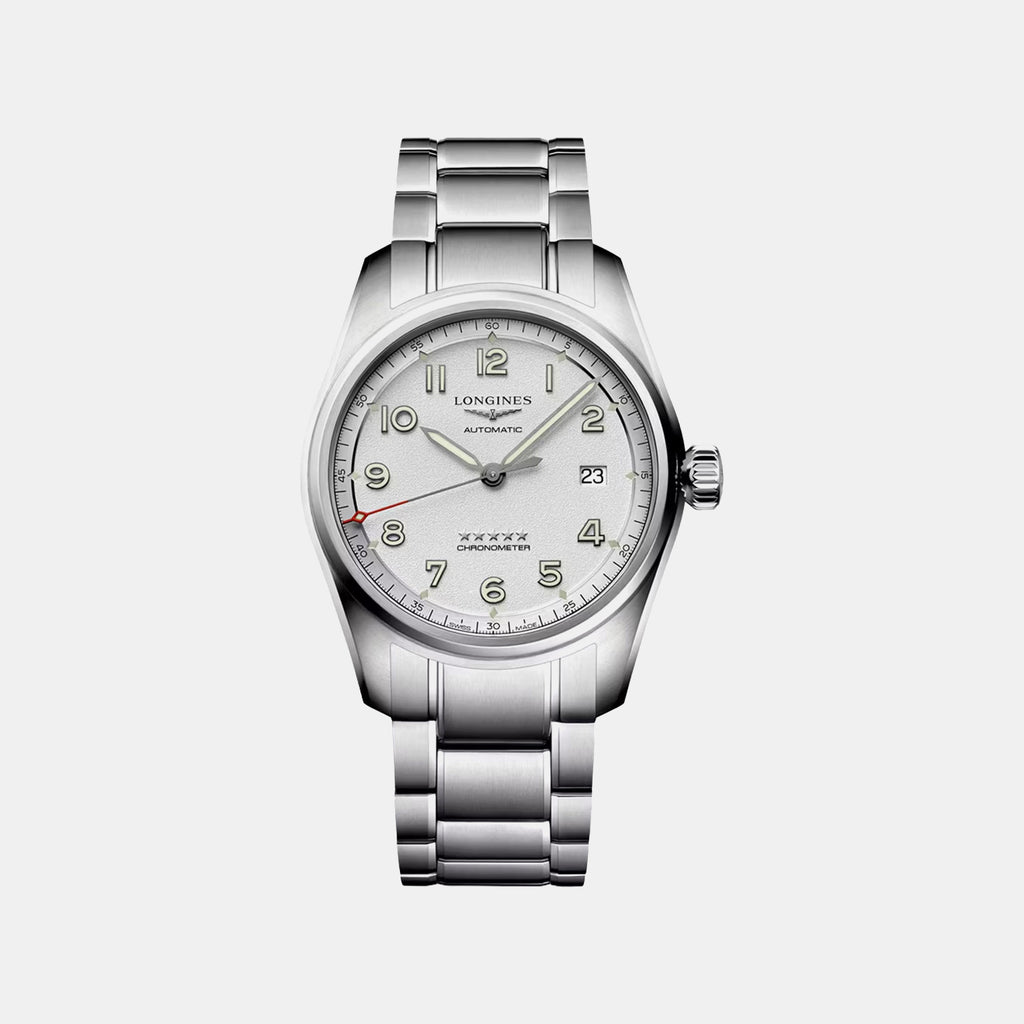 Spirit Men Automatic Silver Dial Analog Stainless Steel Watch L38104736