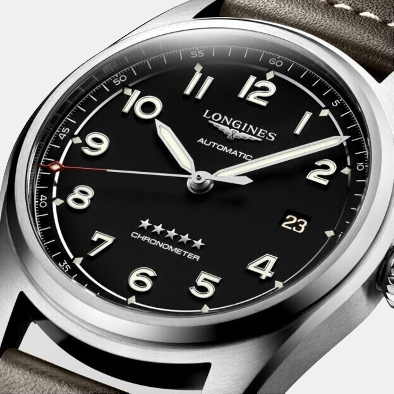 Longines Hydroconquest Male Analog Leather Watch Longines Just